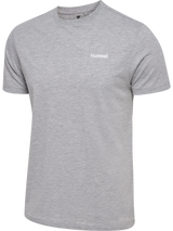 HUMMEL Frame Cotton T-Shirt S/S (light grey melange)