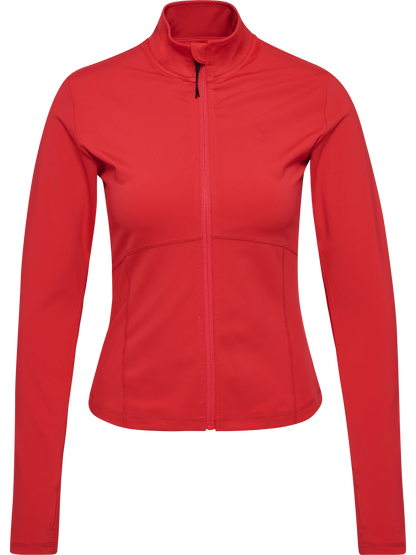 HUMMEL Prima Zip Blouse Damen (chinese red)