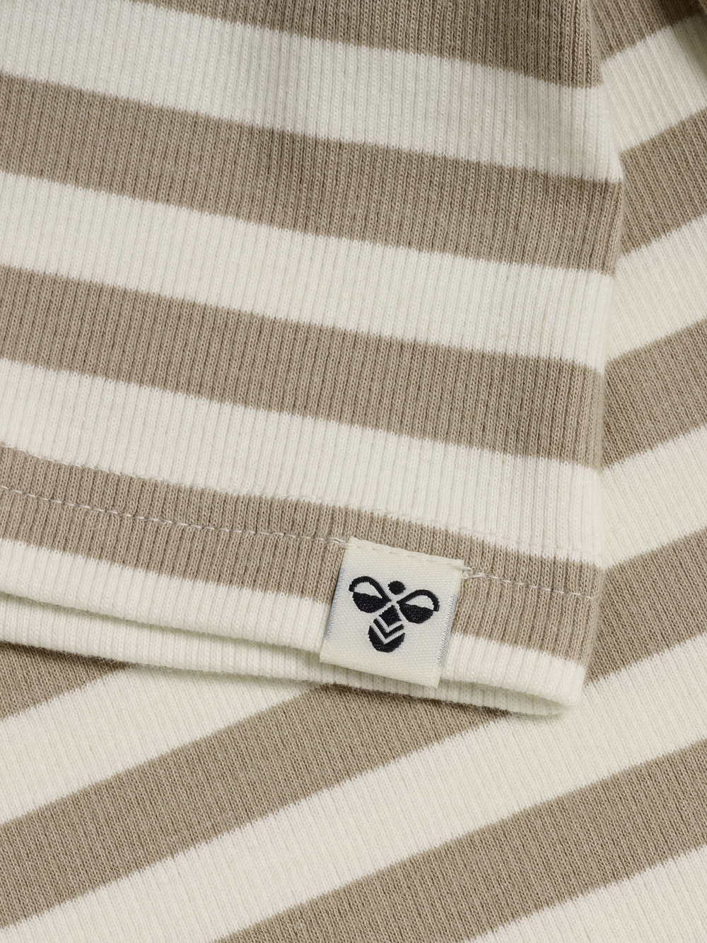 HUMMEL Alpha T-Shirt L/S Kind (cobblestone/marshmallow)