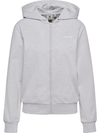 HUMMEL Frame Sweat Zip Hoodie Damen (light grey melange)