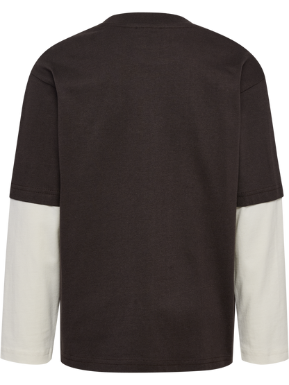 HUMMEL Rebel Layer T-Shirt Ls Kind (chocolate torte)