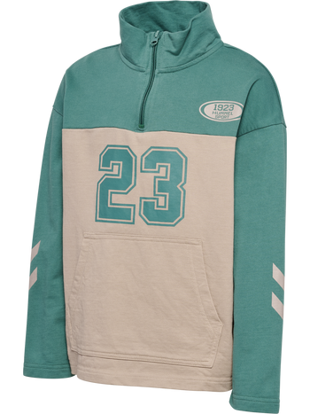 HUMMEL Timmi Half Zip Sweat Kind (blue spruce)