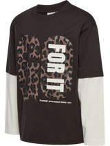 HUMMEL Rebel Layer T-Shirt Ls Kind (chocolate torte)