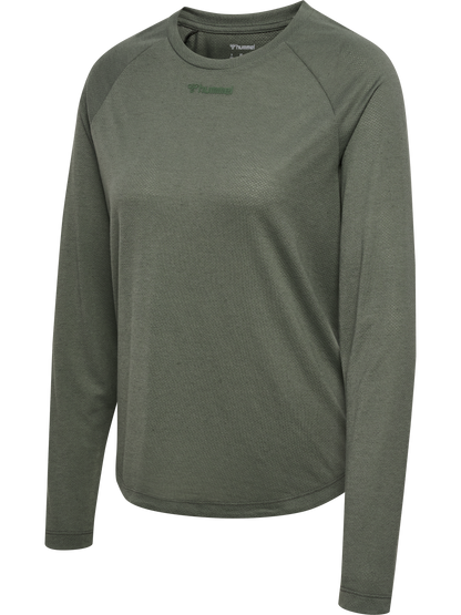 HUMMEL Mt Vanja T-Shirt L/S Damen (castor gray)