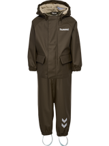 HUMMEL Solo Pu Rain Bib Set Kind (turkish coffee)