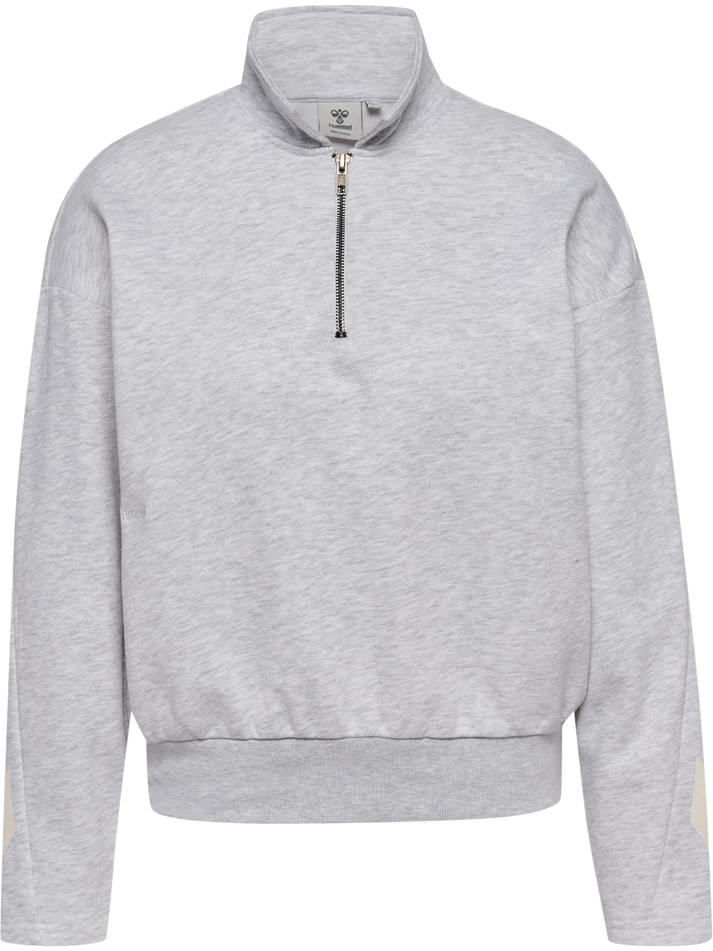 HUMMEL I-D Zip Polo Sweatshirt Damen (light grey melange)