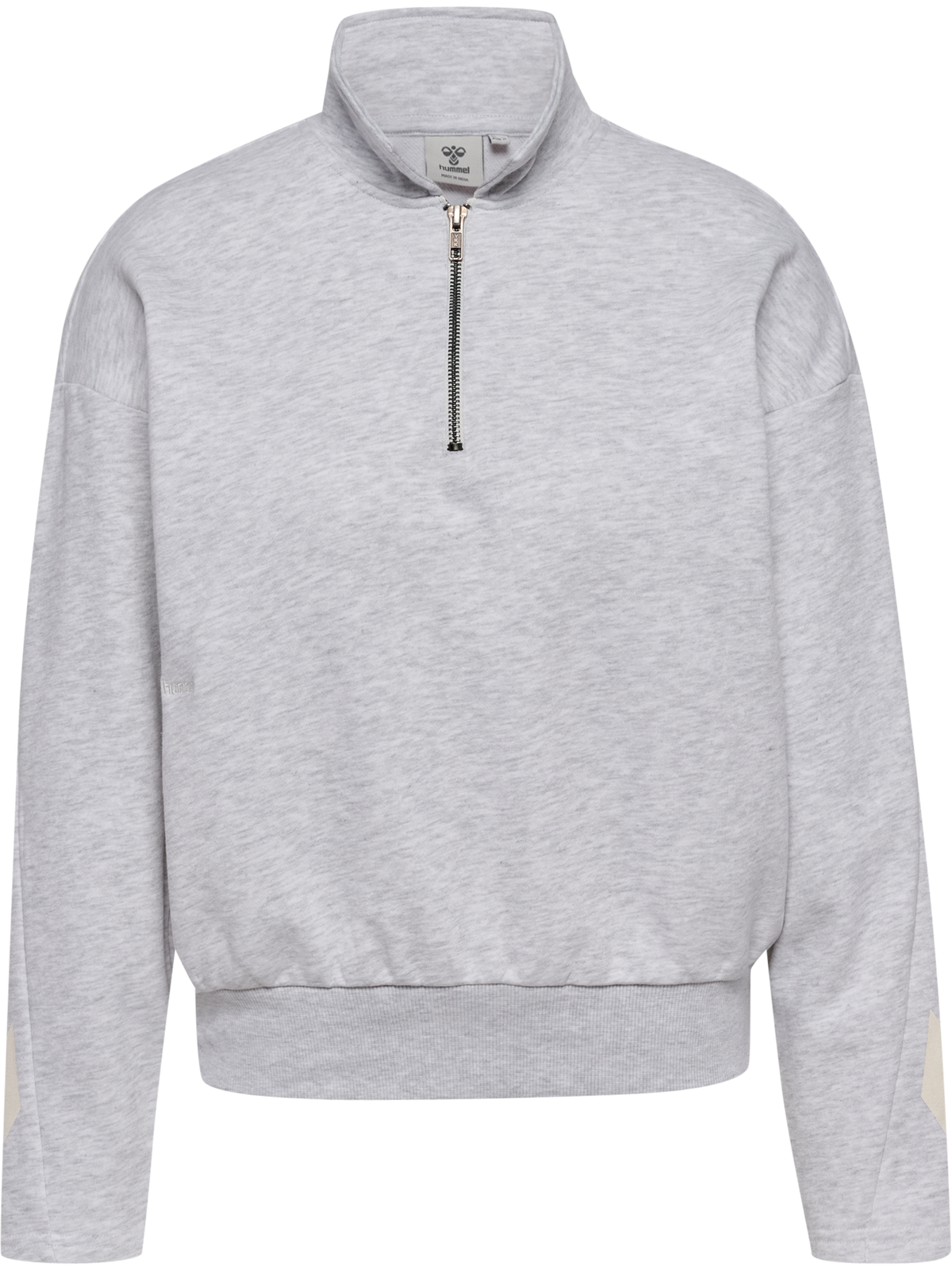 HUMMEL I-D Zip Polo Sweatshirt Damen (light grey melange)