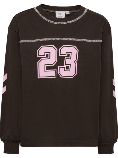 HUMMEL Timmi Boxy T-Shirt L/S Kind (turkish coffee)