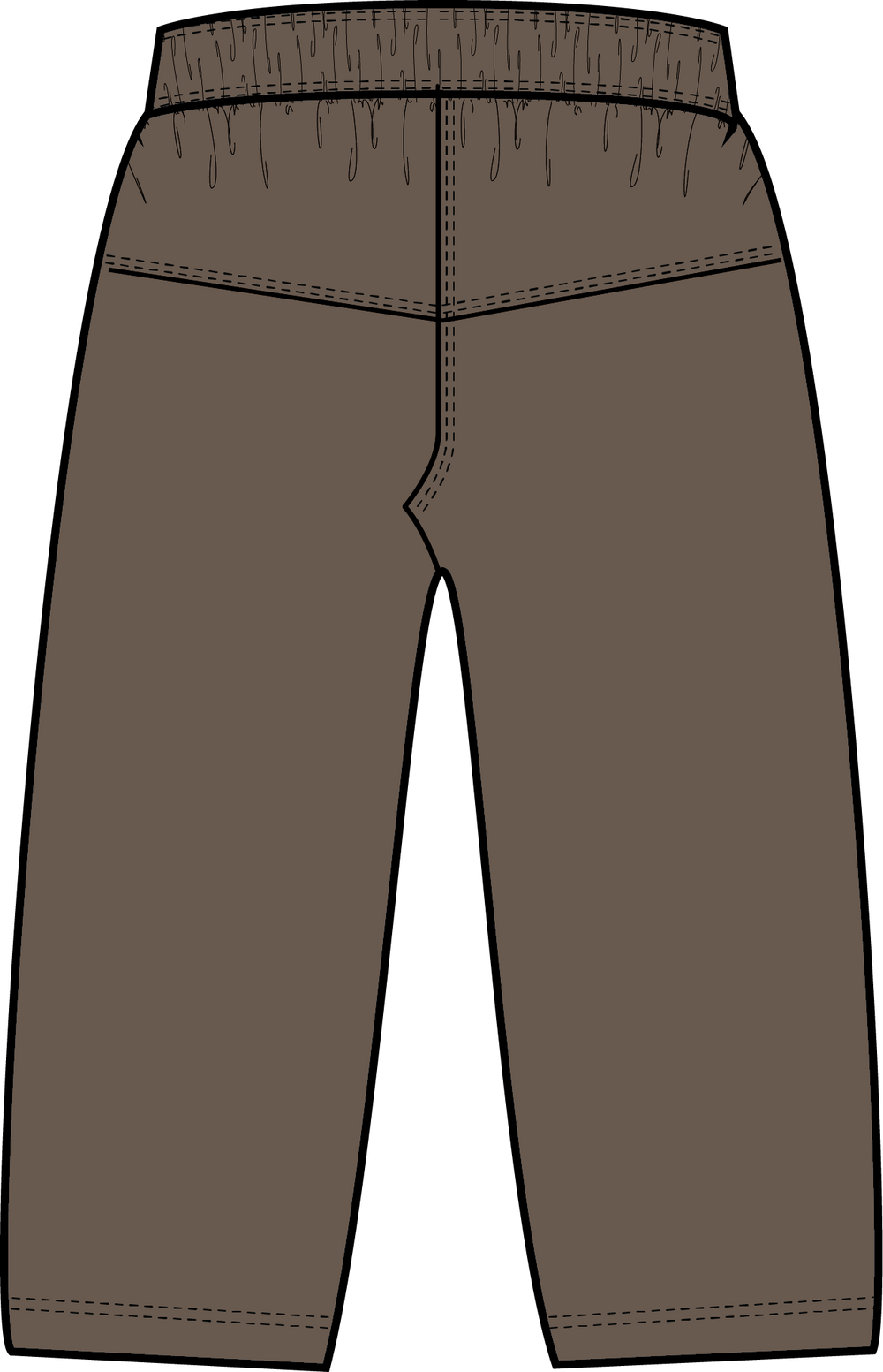 HUMMEL Milton Cropped Pants Kind (chocolate chip)