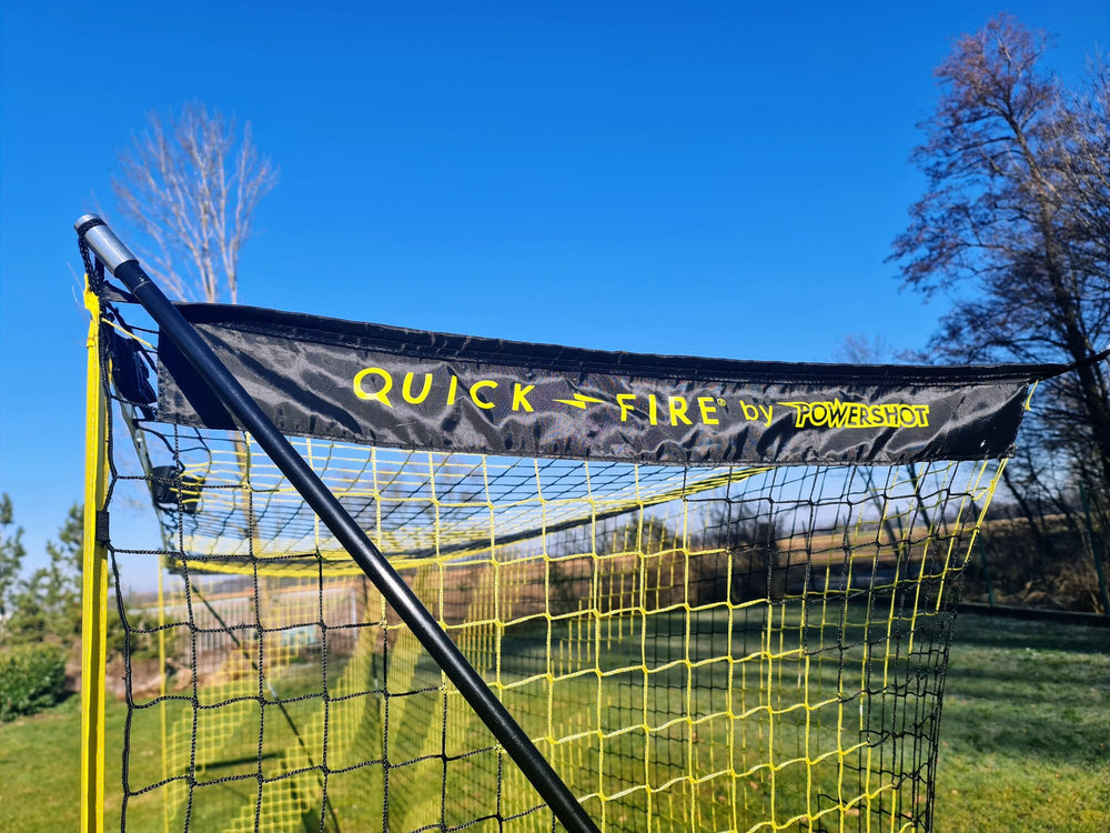 POWERSHOT QUICKFIRE Multi-Size Fußballtor 3,6/4,9 x 1,8/2,1 m (schwarz/gelb)