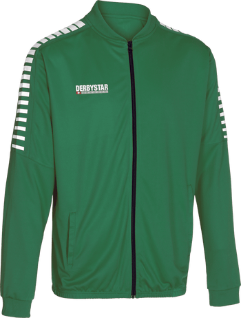 DERBYSTAR Hyper Poly-Arbeitsjacke Kind (grün/weiss)