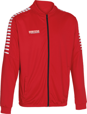 DERBYSTAR Hyper Poly-Arbeitsjacke Kind (rot/weiss)