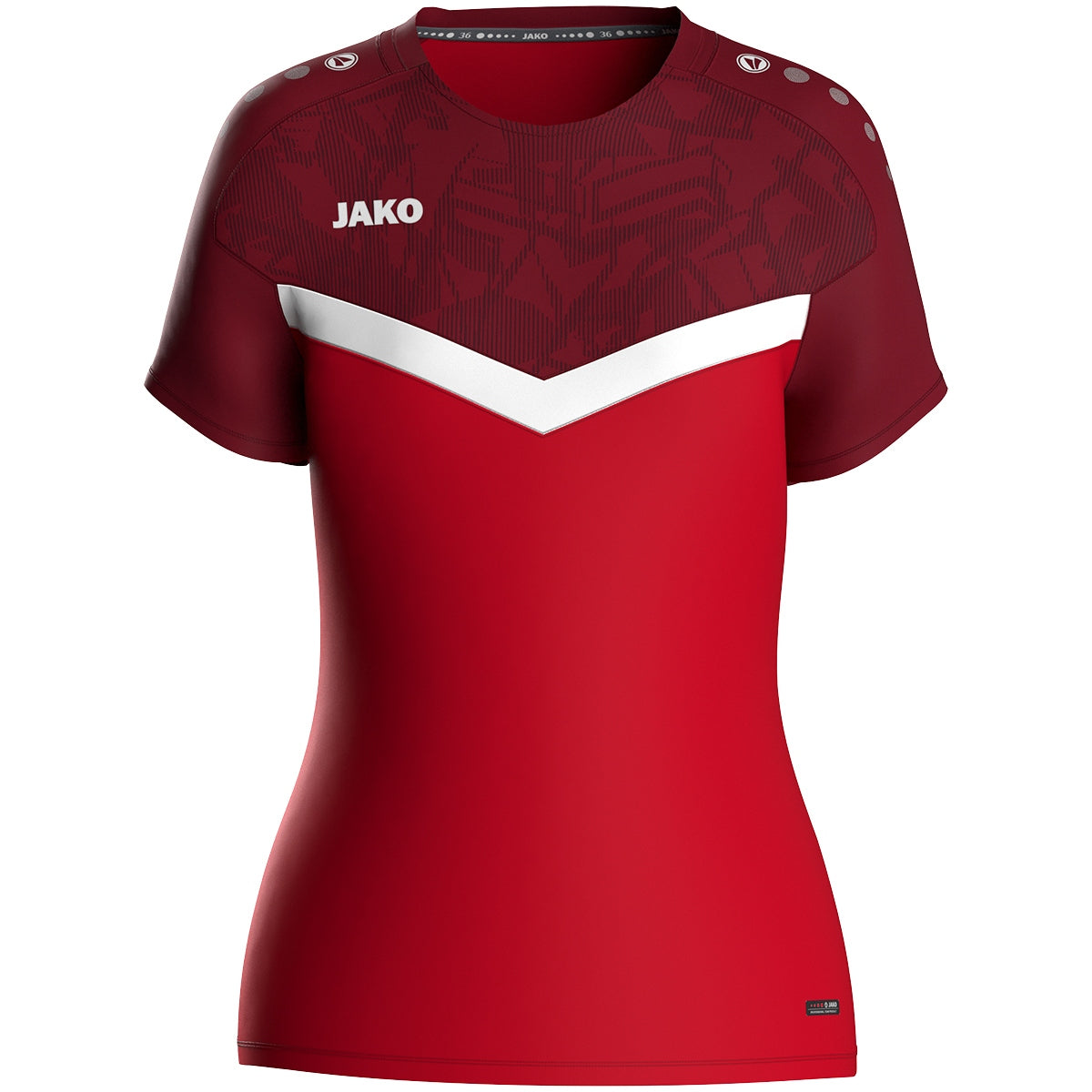JAKO T-Shirt Iconic Damen (rot/weinrot)