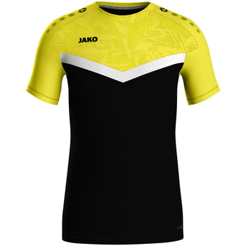 JAKO T-Shirt Iconic (schwarz/soft yellow)