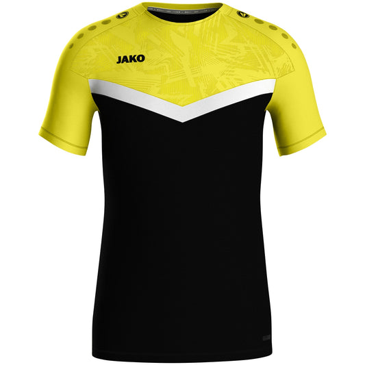 JAKO T-Shirt Iconic (schwarz/soft yellow)