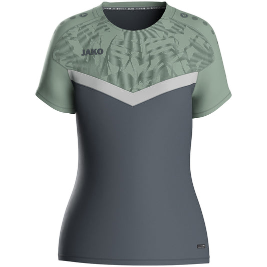 JAKO T-Shirt Iconic Damen (anthra light/mintgrün/soft grey)