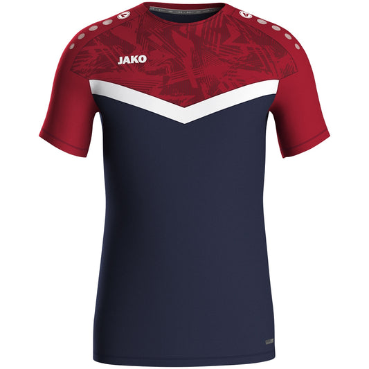 JAKO T-Shirt Iconic (marine/chili rot)