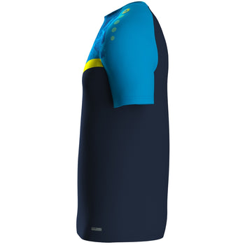 JAKO T-Shirt Iconic (marine/JAKO blau/neongelb)