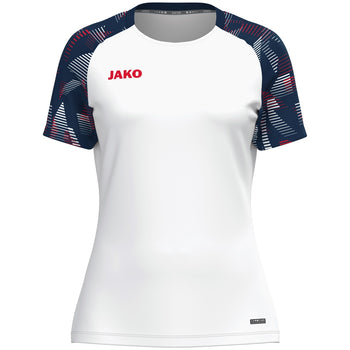 JAKO T-Shirt Sonic Damen (weiß/marine/rot)
