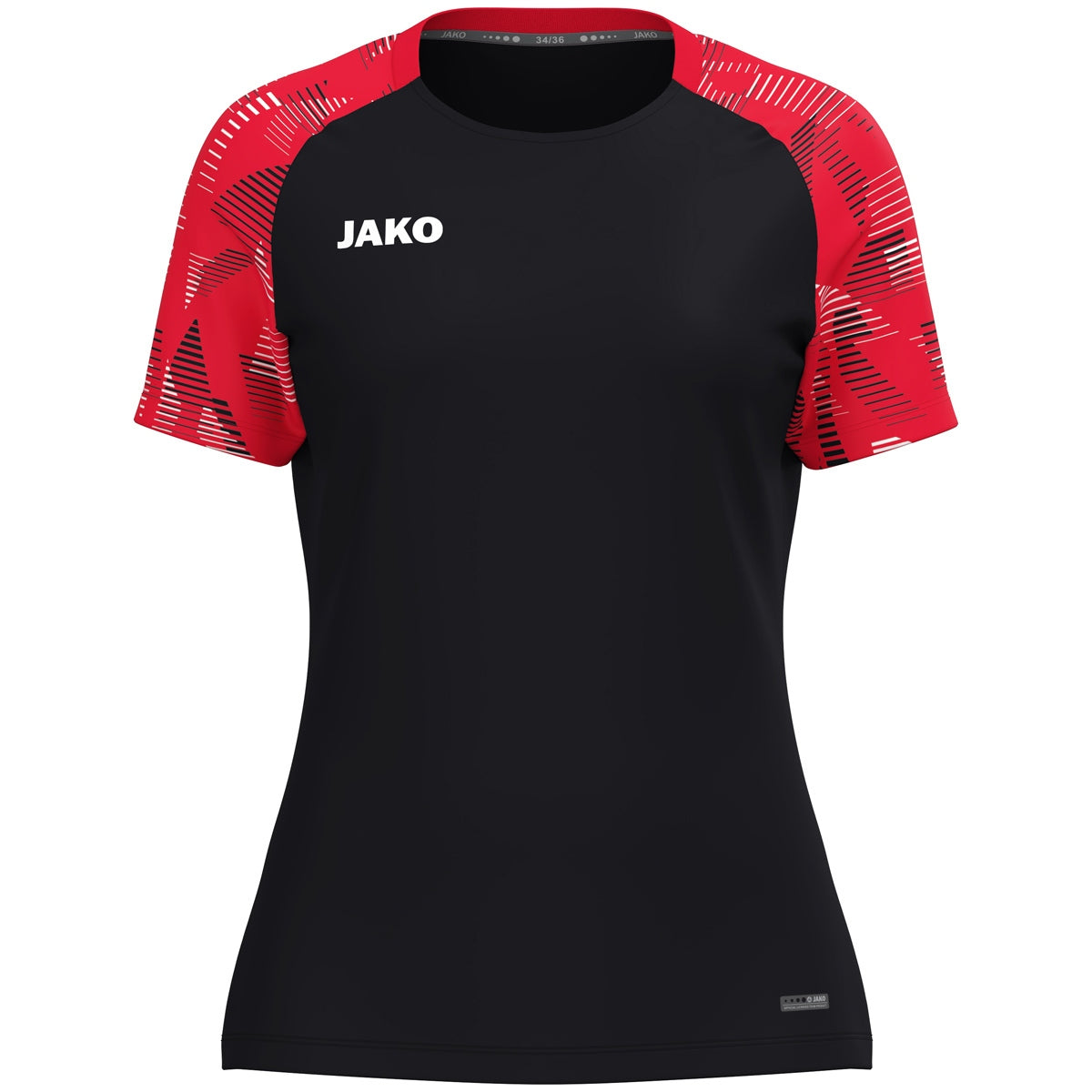 JAKO T-Shirt Sonic Damen (schwarz/rot)
