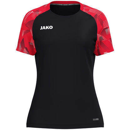 JAKO T-Shirt Sonic Damen (schwarz/rot)