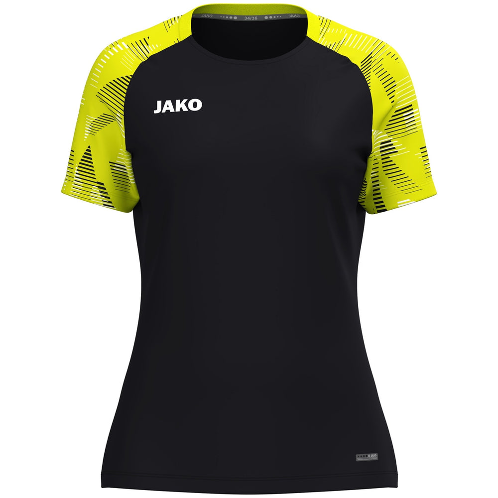 JAKO T-Shirt Sonic Damen (schwarz/neongelb)