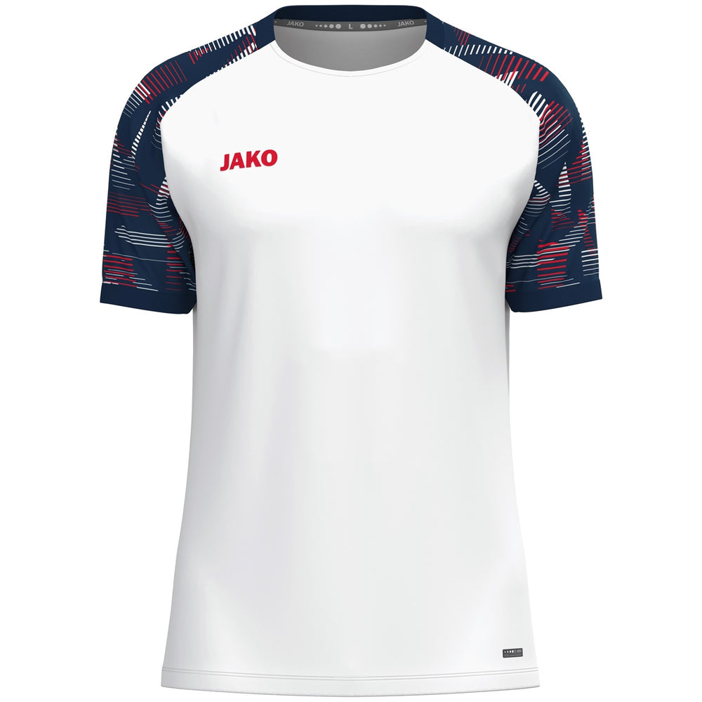 JAKO T-Shirt Sonic (weiß/marine/rot)