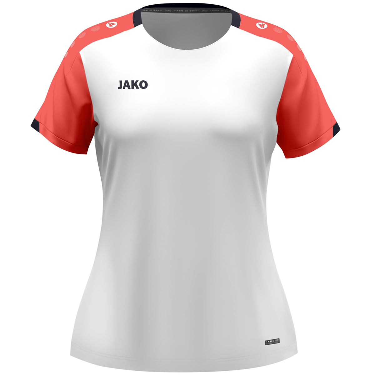JAKO T-Shirt Dynamic Damen (weiß/coral/marine)