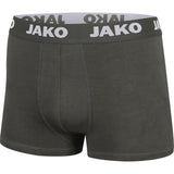 JAKO Boxershort Basic 2er Pack (anthrazit)