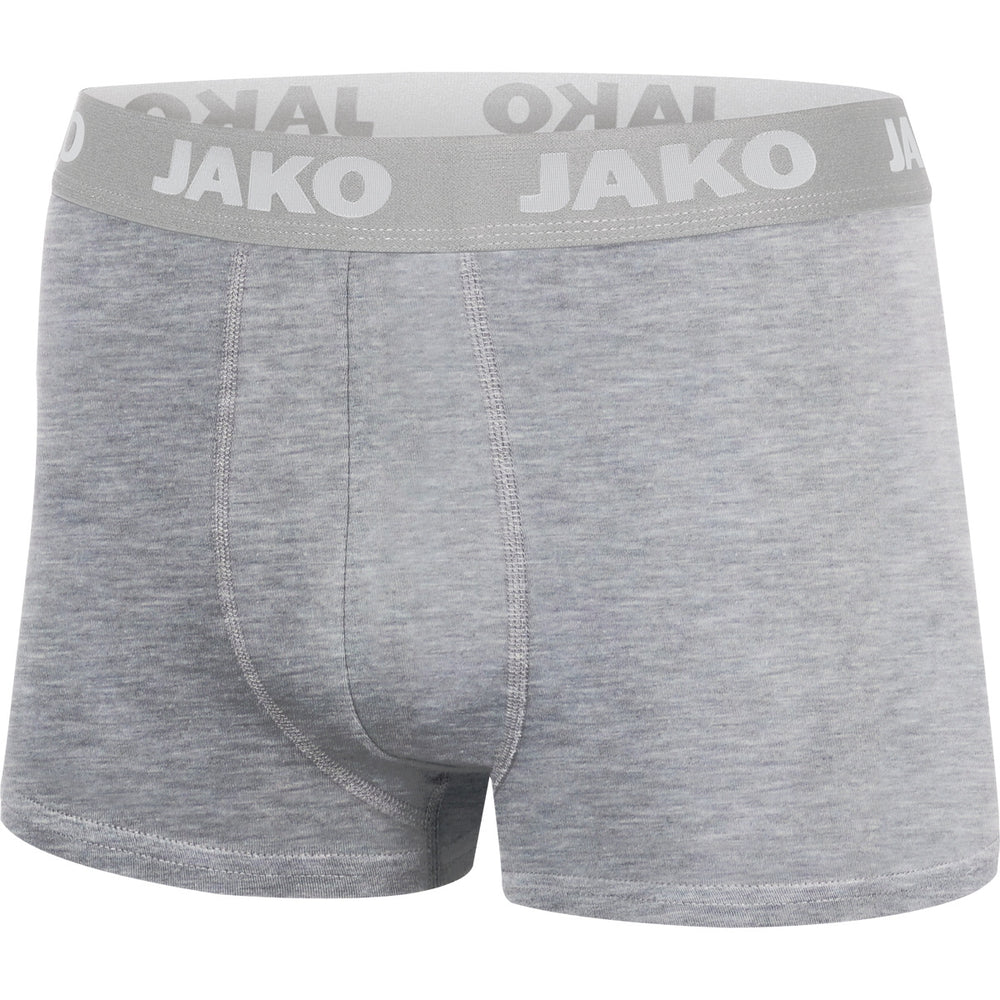 JAKO Boxershort Basic 2er Pack (grau meliert)