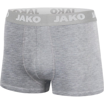 JAKO Boxershort Basic 2er Pack (grau meliert)