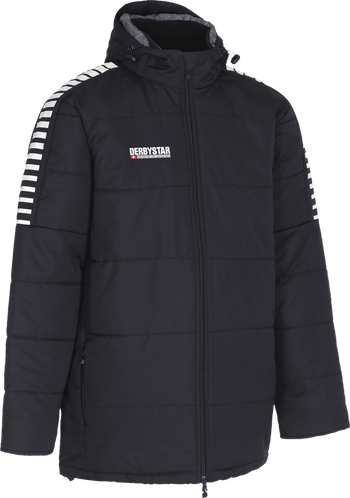 DERBYSTAR Hyper Stadionjacke Kind (schwarz/weiss)