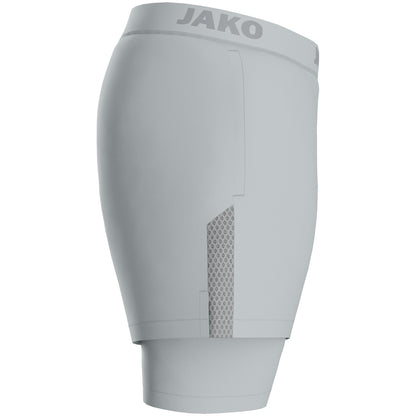 JAKO 2-in-1 Short Power Damen (hellgrau)