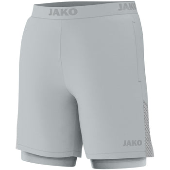 JAKO 2-in-1 Short Power Unisex Grau