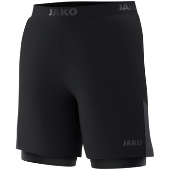 JAKO 2-in-1 Short Power (schwarz)