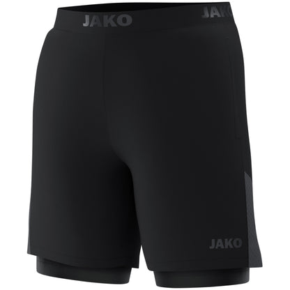 JAKO 2-in-1 Short Power (schwarz)