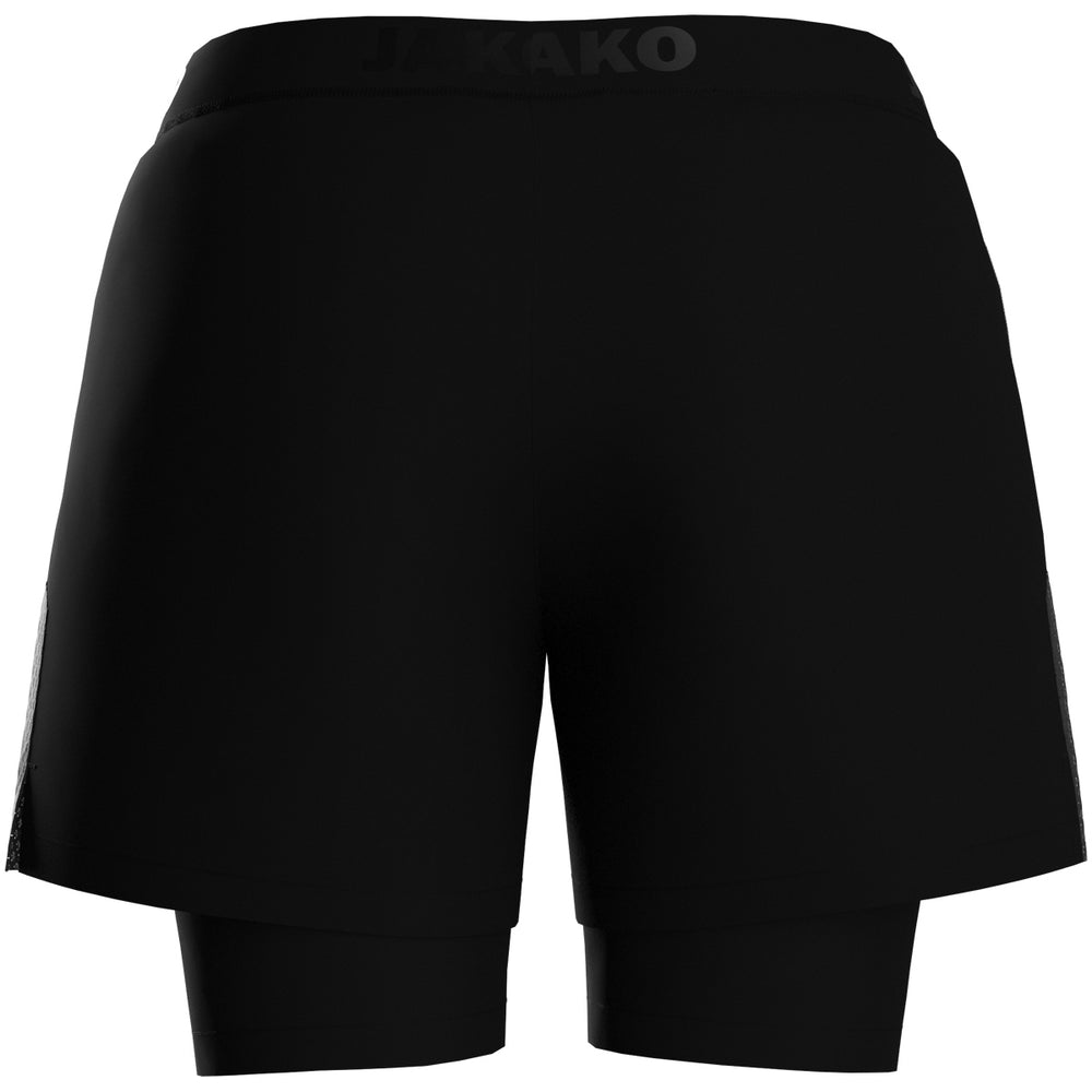 JAKO 2-in-1 Short Power Damen (schwarz)