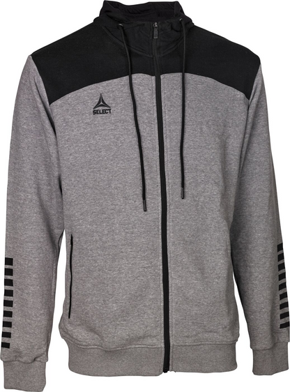 SELECT Kapuzen-Sweatjacke Oxford v22 Unisex Grau