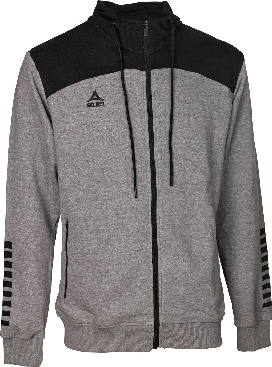 SELECT Kapuzen-Sweatjacke Oxford v22 Unisex Grau