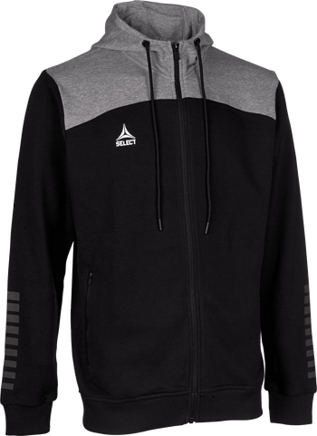 SELECT Kapuzen-Sweatjacke Oxford v22 Kind (schwarz/grau)