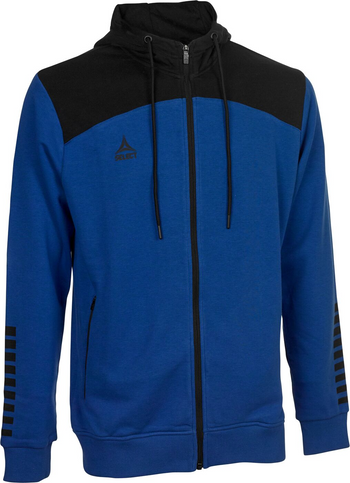 SELECT Kapuzen-Sweatjacke Oxford v22 Unisex Blau