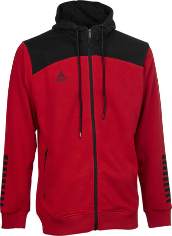 SELECT Kapuzen-Sweatjacke Oxford v22 Unisex Rot