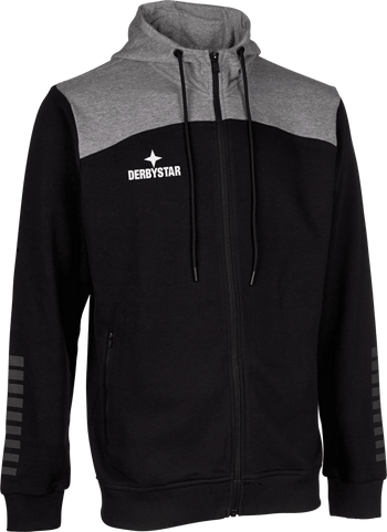 DERBYSTAR Kapuzen-Sweatjacke Ultimo v23 Kind (schwarz/grau)