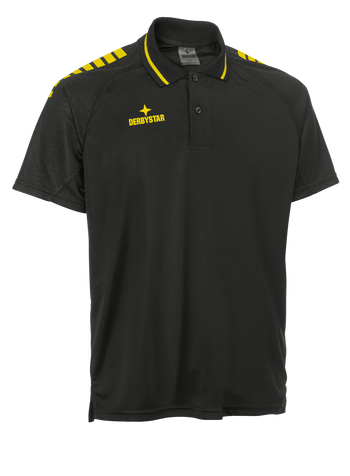 DERBYSTAR Polo-Shirt Primo v24 (schwarz/gelb)