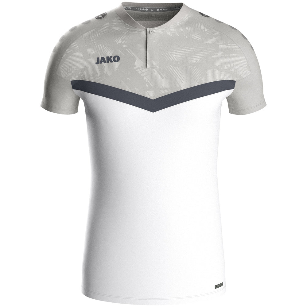 JAKO Polo Iconic (weiß/soft grey/anthra light)