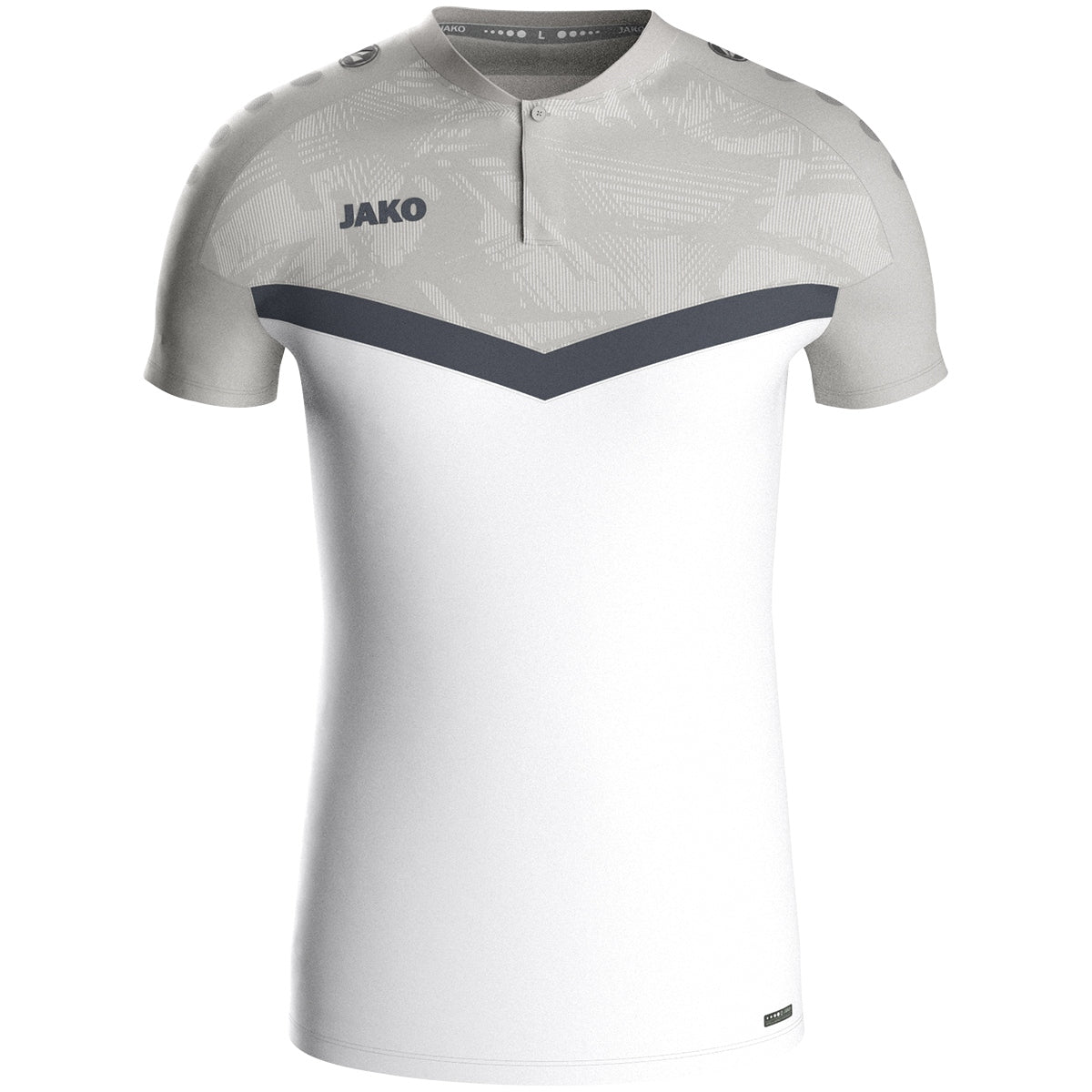 JAKO Polo Iconic (weiß/soft grey/anthra light)