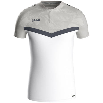JAKO Polo Iconic (weiß/soft grey/anthra light)