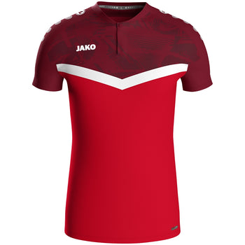 JAKO Polo Iconic (rot/weinrot)