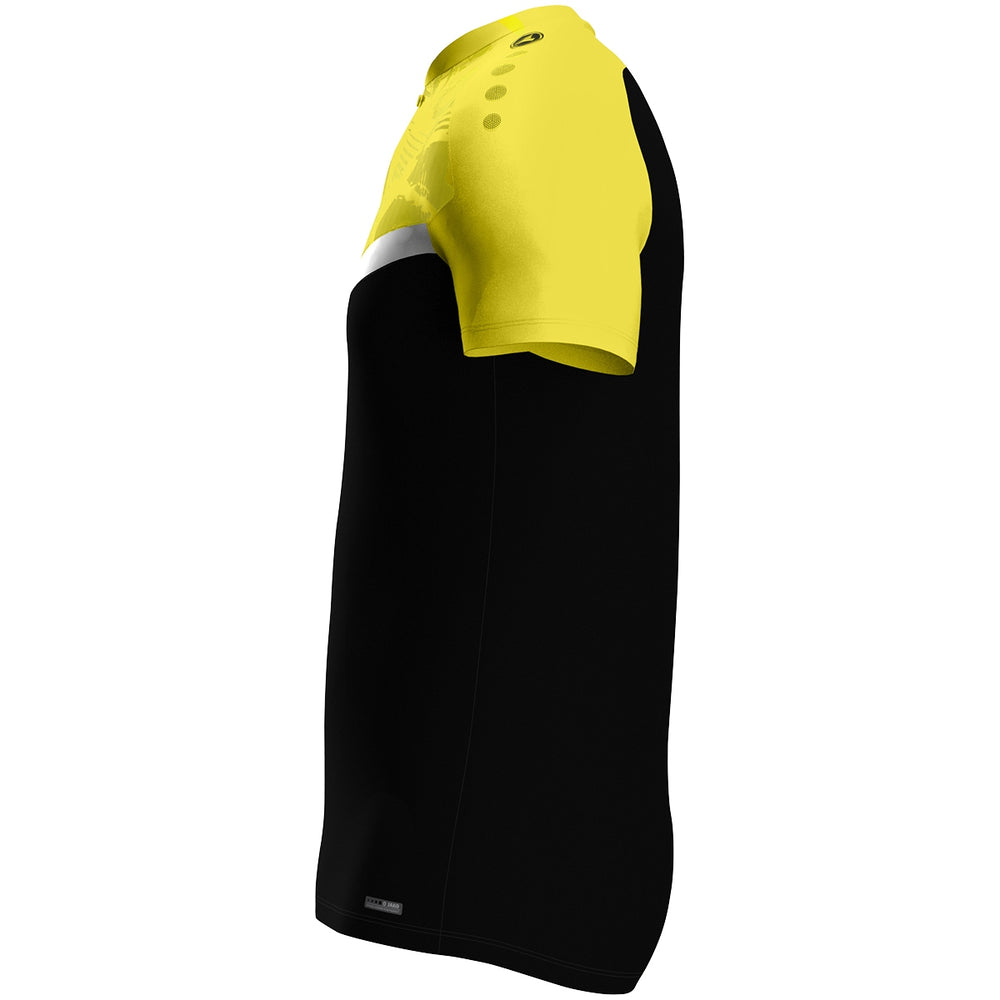 JAKO Polo Iconic (schwarz/soft yellow)