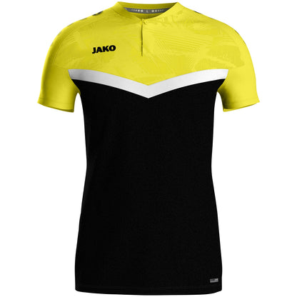 JAKO Polo Iconic (schwarz/soft yellow)